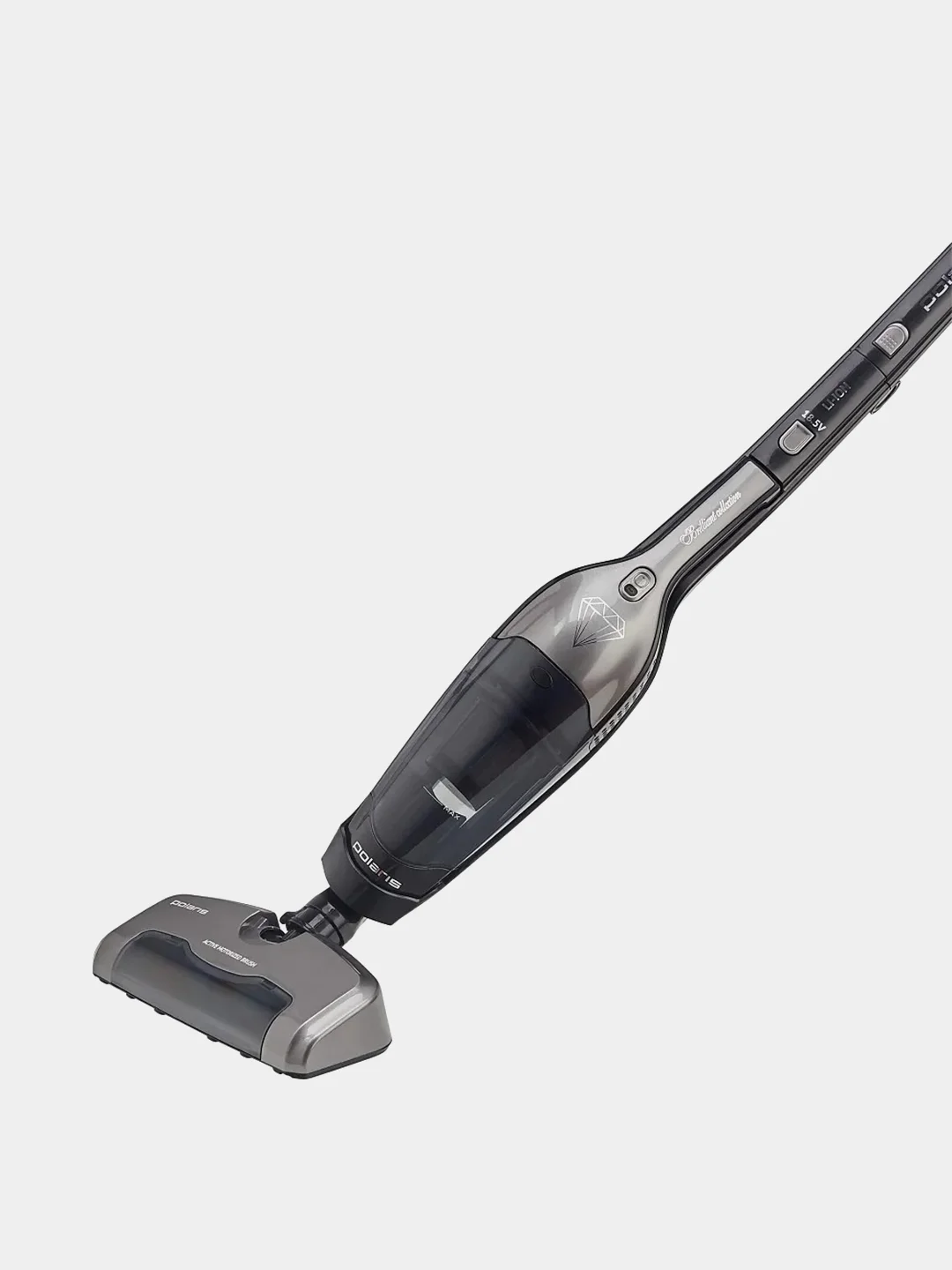 Беспроводной пылесос Polaris PVCS 0624 Silver Collection, черно-серебряный