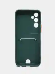 Бирюзовый чехол TECNO POVA 4 / TECNO POVA NEO 2 с защитой камеры и карманом для пластиковой карты