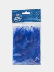 Синий перья декоративные