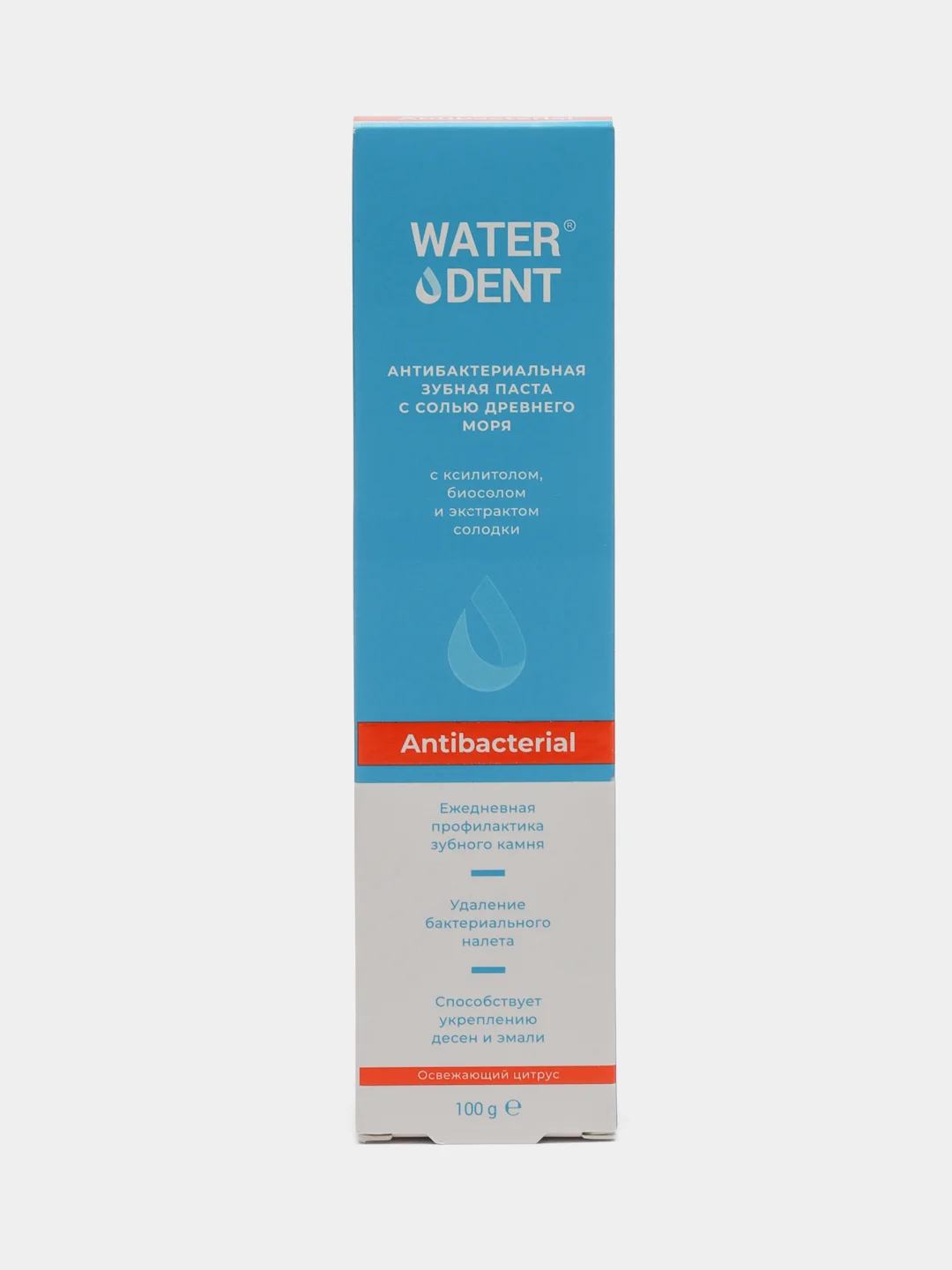Зубная паста для укрепления эмали и десен Свежий цитрус Waterdent