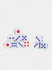 Кости игральные, кубики для настольных игр, белые и черные, набор 2, 4, 10 штук