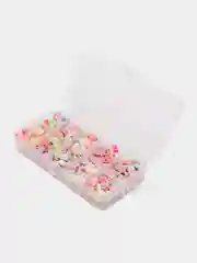 Белый набор бусин для изготовления украшений