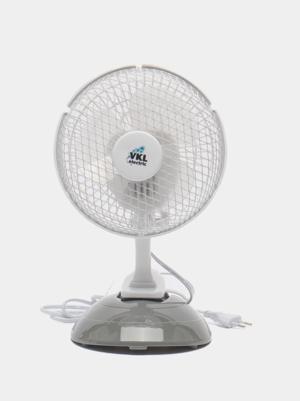 Настольный вентилятор VKL electric VTF-03 Gray, 20 Вт, 2 режима, 220 В