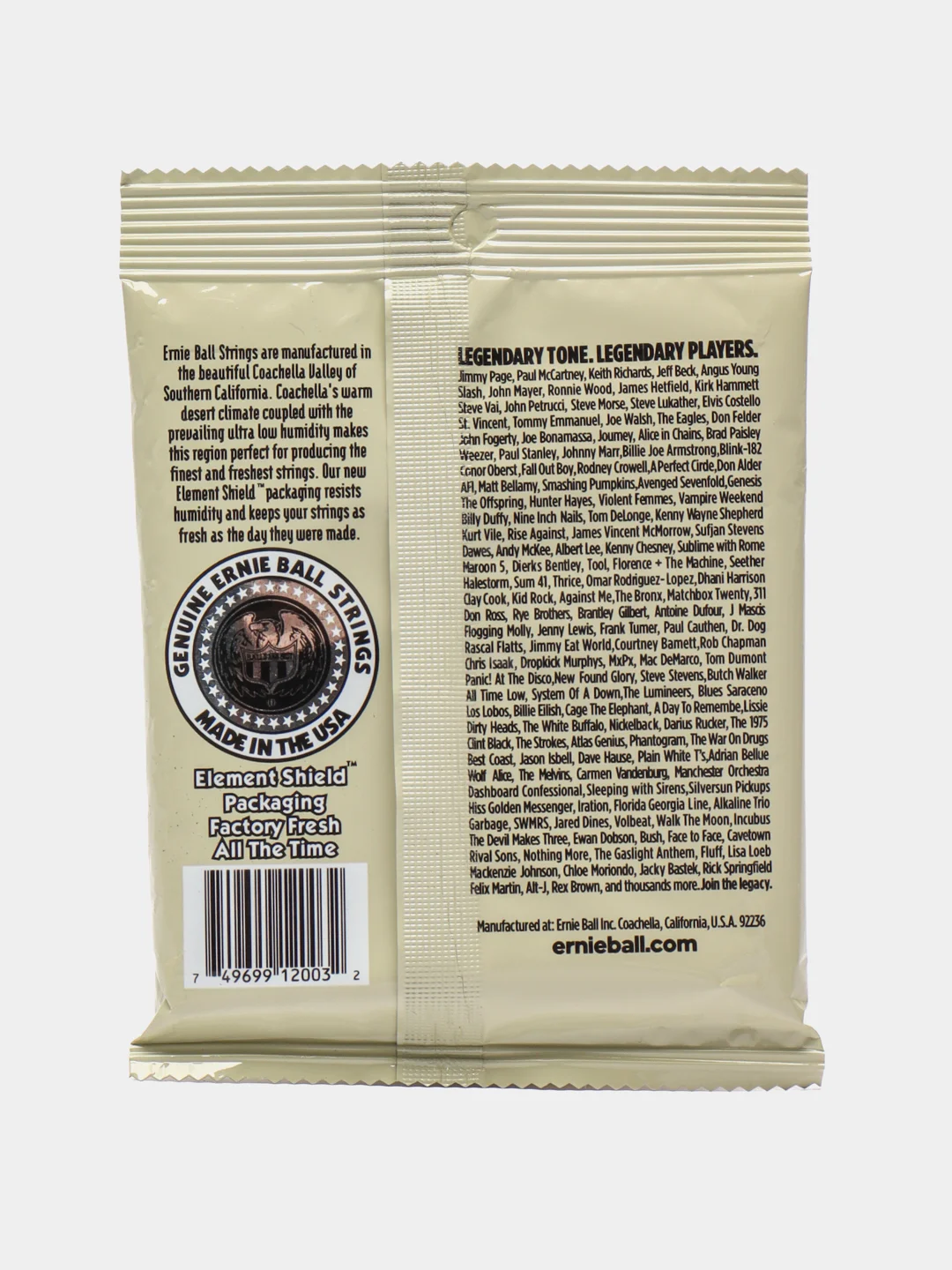 Струны для акустической гитары Ernie Ball Earthwood 2003