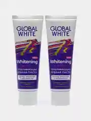 Зубная паста отбеливающая Energy 2 шт по 100 гр Корица+Перец Global White RDA 110