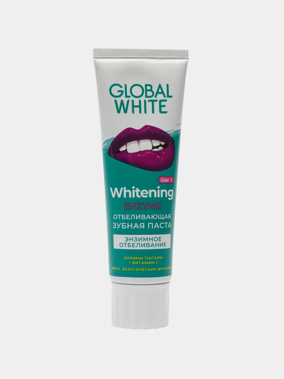 Зубная паста 2 шт, 100 г Экзотические Фрукты Global White RDA 70