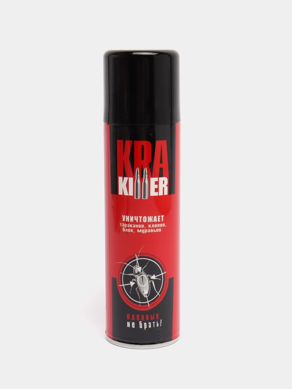 КРА-киллер KRA KILLER, дихлофос, аэрозоль от тараканов, блох, клопов и муравьев 300 см 2