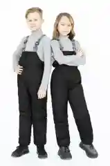 Черный полукомбинезон детский, зима до -20, Arctic kids