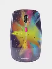 Белый мышь беспроводная с принтом Smartbuy SBM-327AG
