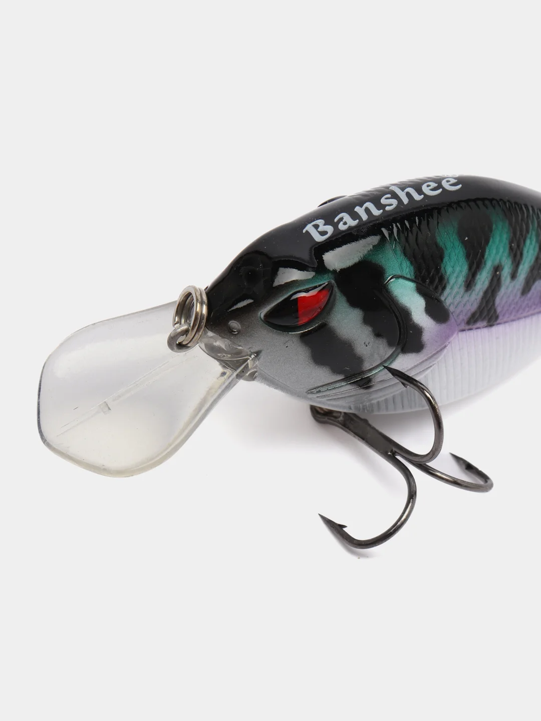 Серебряный рыболовный воблер BANSHEE, крэнк (crank), 6,8 см, 14,5/17,5 г, 7 цветов