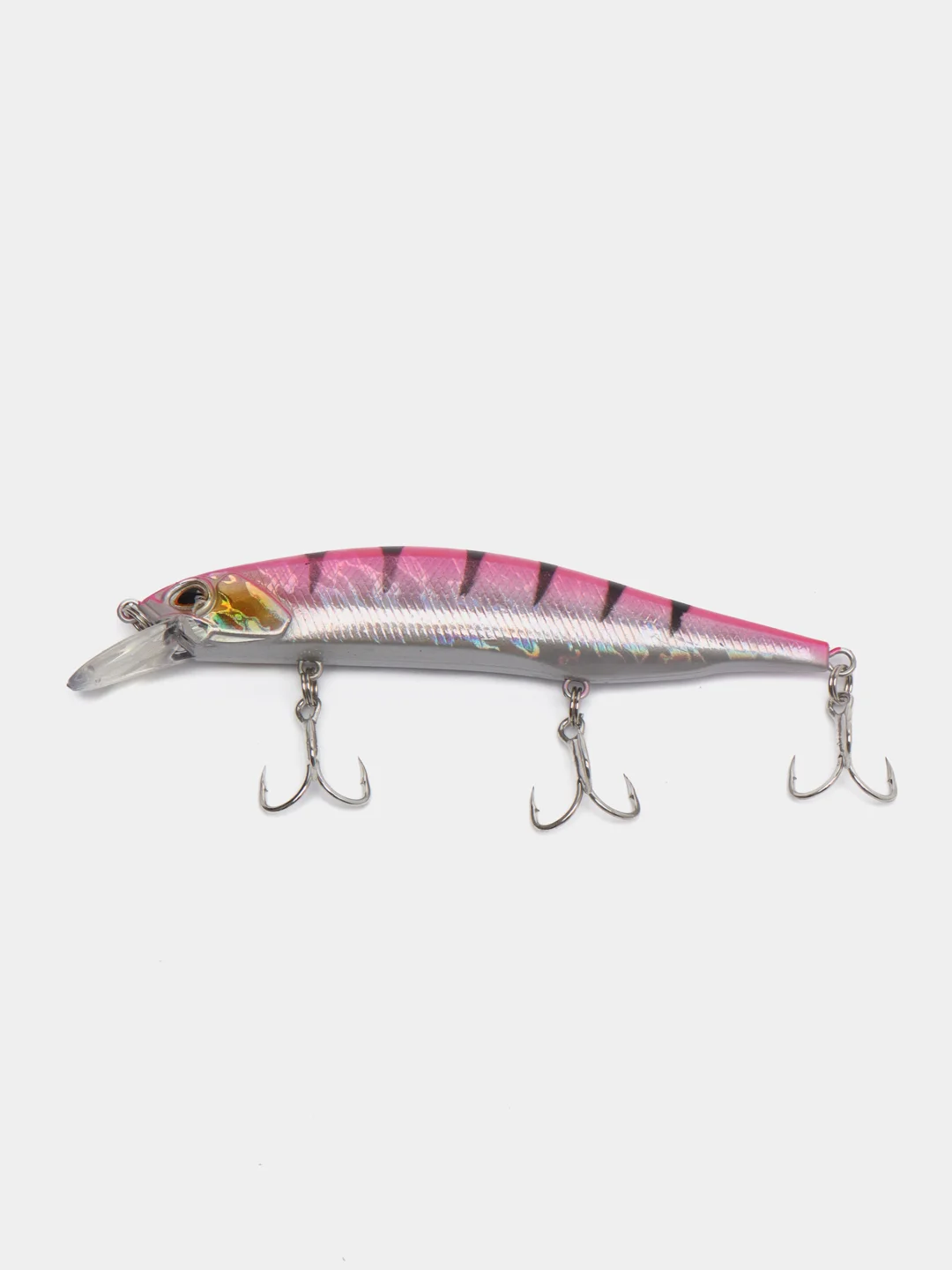 Розовый рыболовный воблер "Минноу" (Minnow), 11 см, 15 г, 7 цветов