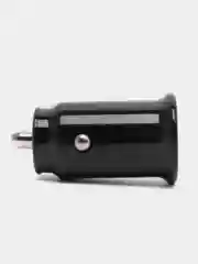 Черный автомобильное зарядное устройство в прикуриватель, Type-c USB 3,1А / зарядник телефона