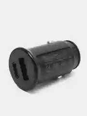 Черный автомобильное зарядное устройство в прикуриватель, Type-c USB 3,1А / зарядник телефона