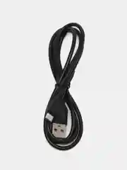 Белый usb кабель зарядный, 1.0м, DENMEN D01 2.4A, TypeC/MicroUSB/Lightning для Android и iPhone