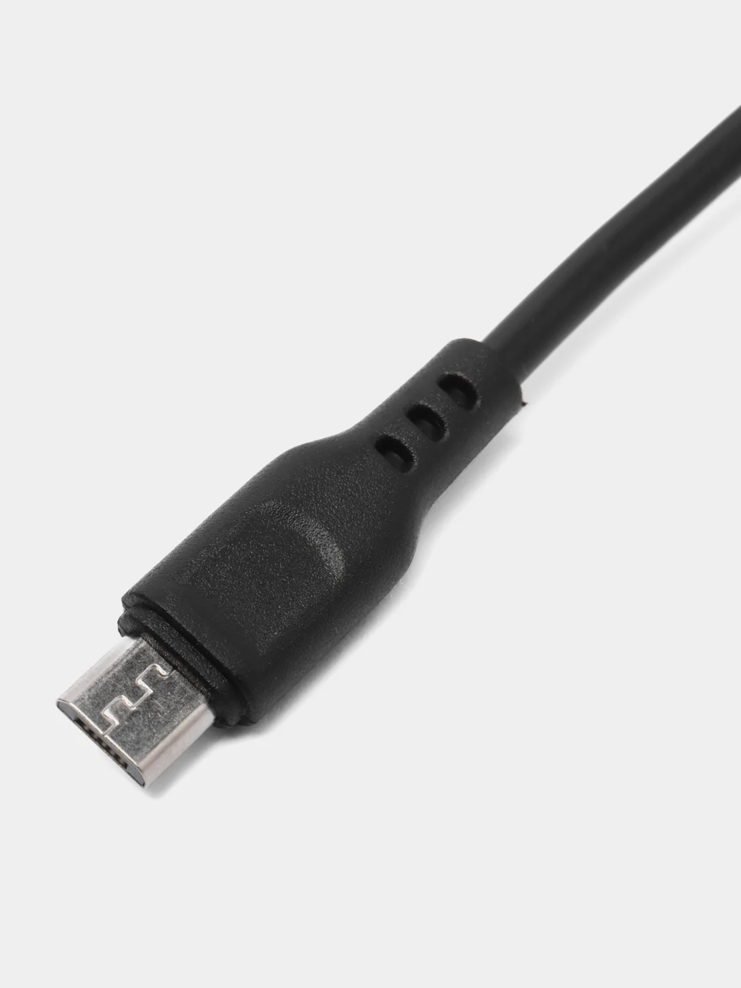 Белый usb кабель зарядный, 1.0м, DENMEN D01 2.4A, TypeC/MicroUSB/Lightning для Android и iPhone