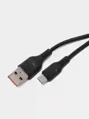 Белый usb кабель зарядный, 1.0м, DENMEN D01 2.4A, TypeC/MicroUSB/Lightning для Android и iPhone