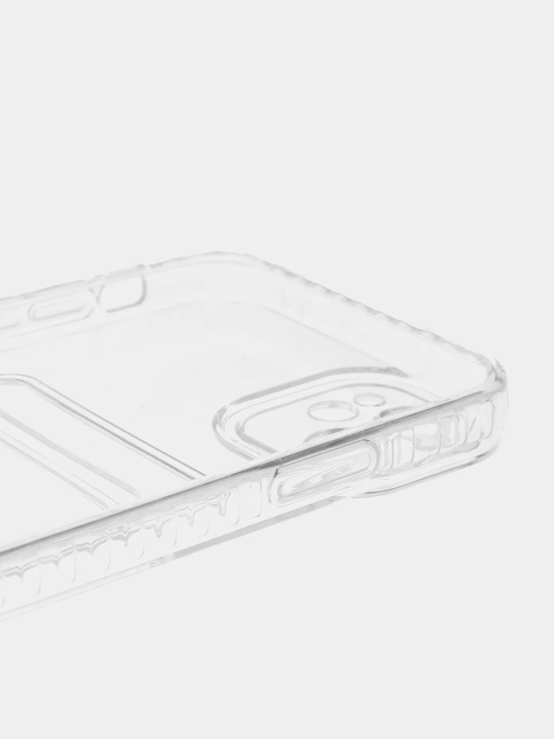 Чехол с карманом для карт на iPhone 7, 8, XR, 11, 12 13 Pro, Pro Max, прозрачный