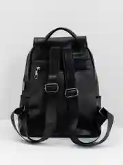 Черный женский рюкзак из экокожи PU