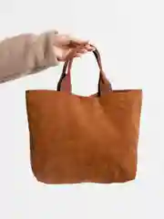 Коричневый сумка-шоппер женская, мини-сумка вельветовая