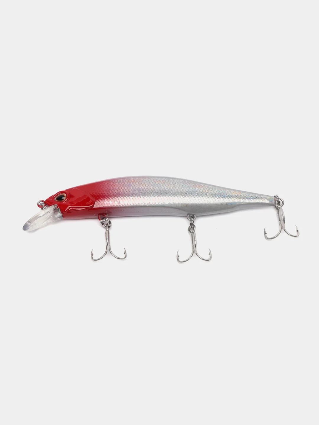 Красный рыболовный воблер "Минноу" (Minnow), 11 см, 15 г, 7 цветов
