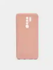 Розовый однотонный силиконовый чехол Xiaomi MI Redmi NOTE 3 7 7A 8 8A 9 9C 8t 9t 11 Pro Lite