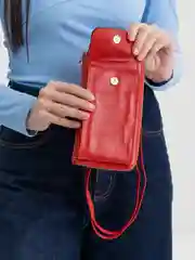 Алый сумка кросс-боди, клатч-кошелёк