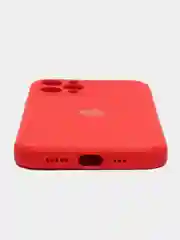 Красный чехол на iPhone 13, 12, 11, XR, 7, 8, SE, 8+, 7+, 6s, 6, Pro, Max, силиконовый