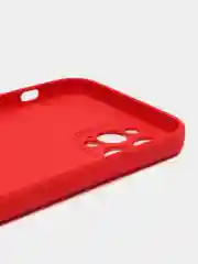 Красный чехол на iPhone 13, 12, 11, XR, 7, 8, SE, 8+, 7+, 6s, 6, Pro, Max, силиконовый
