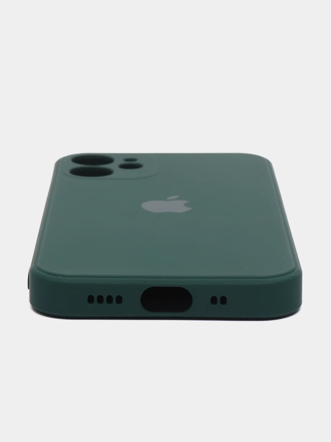 Зеленый чехол на iPhone 13, 12, 11, XR, 7, 8, SE, 8+, 7+, 6s, 6, Pro, Max, силиконовый