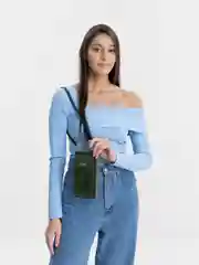 Зеленый сумка кросс-боди, клатч-кошелёк