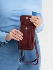 Багровый сумка кросс-боди, клатч-кошелёк