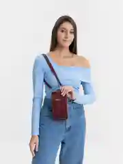 Багровый сумка кросс-боди, клатч-кошелёк