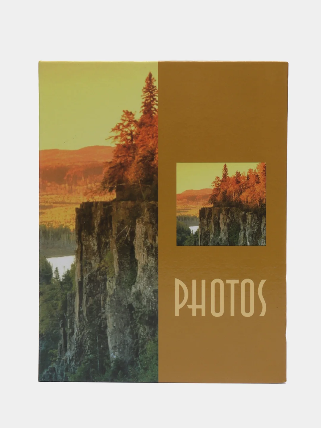 Бронзовый фотоальбом 100 фото, 10х15, "Путешествие", твёрдая обложка