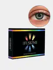 Тёмно-бирюзовый цветные контактные линзы OKVision Fusion monthly 0.00, -6.00/14/8.6, 1 месяц