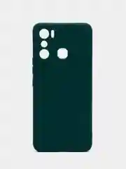 Зеленый силиконовый чехол для Infinix Hot 20 Play 4G (Инфиникс Хот 20 плей)