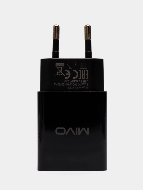 Сетевое зарядное устройство, 2 USB, 2.4 А