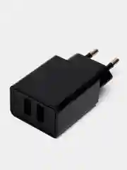 Белый сетевое зарядное устройство, 2 USB, 2.4 А