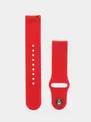Коралловый силиконовый ремешок для Xiaomi Amazfit Bip / Huawei / Haylou / Samsung, с кнопкой, 22 мм
