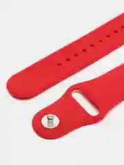 Коралловый силиконовый ремешок для Xiaomi Amazfit Bip / Huawei / Haylou / Samsung, с кнопкой, 22 мм
