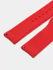 Коралловый силиконовый ремешок для Xiaomi Amazfit Bip / Huawei / Haylou / Samsung, с кнопкой, 22 мм