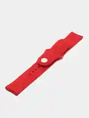 Коралловый силиконовый ремешок для Xiaomi Amazfit Bip / Huawei / Haylou / Samsung, с кнопкой, 22 мм