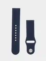 Темно-синий силиконовый ремешок для Xiaomi Amazfit Bip / Huawei / Haylou / Samsung, с кнопкой, 22 мм