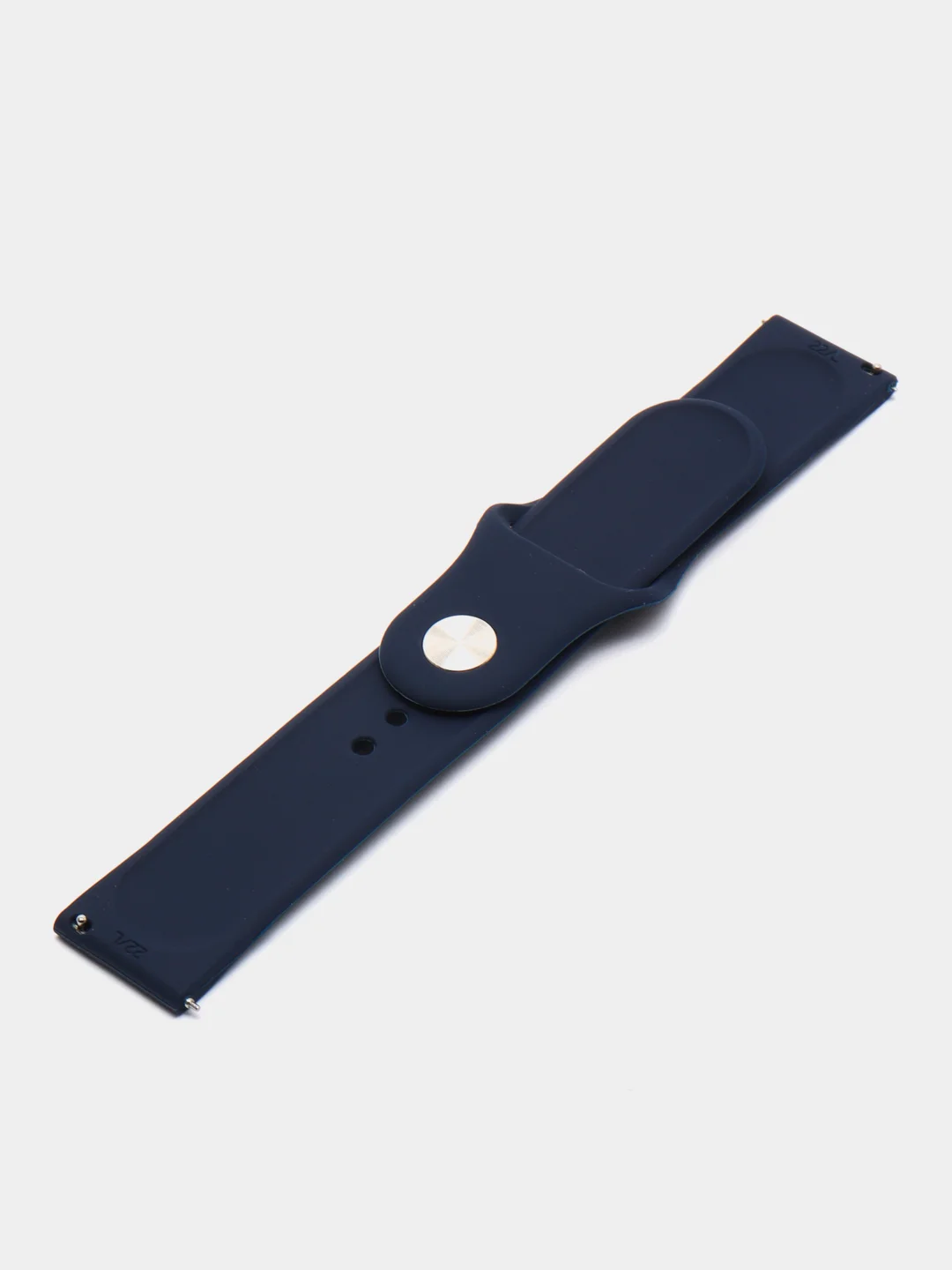 Темно-синий силиконовый ремешок для Xiaomi Amazfit Bip / Huawei / Haylou / Samsung, с кнопкой, 22 мм
