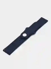Темно-синий силиконовый ремешок для Xiaomi Amazfit Bip / Huawei / Haylou / Samsung, с кнопкой, 22 мм