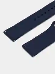 Темно-синий силиконовый ремешок для Xiaomi Amazfit Bip / Huawei / Haylou / Samsung, с кнопкой, 22 мм