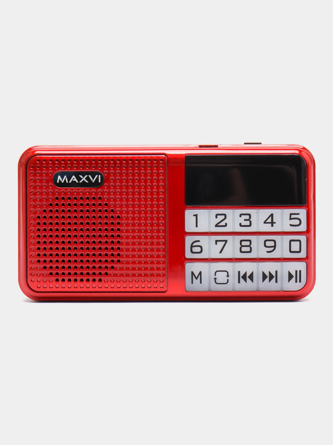 Красный радиоприёмник Maxvi PR-02