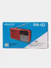 Красный радиоприёмник Maxvi PR-02
