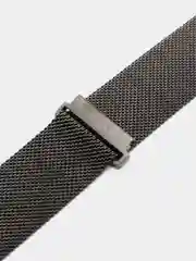 Тёмно-серый стальной ремешок "Миланская Петля" для Amazfit, Huawei, Haylou, Samsung Galaxy Watch
