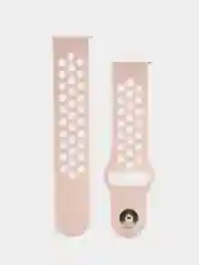 Пудровый силиконовый ремешок для Xiaomi Amazfit Bip, Huawei, Haylou, Samsung, 20 мм, с кнопкой