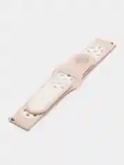Пудровый силиконовый ремешок для Xiaomi Amazfit Bip, Huawei, Haylou, Samsung, 20 мм, с кнопкой